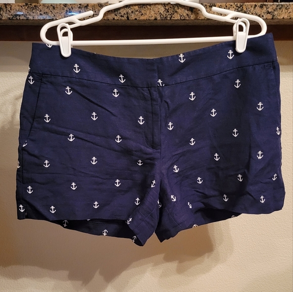 Loft Marine Style Navy Blue Shorts, Size 10 - Picture 1 of 6